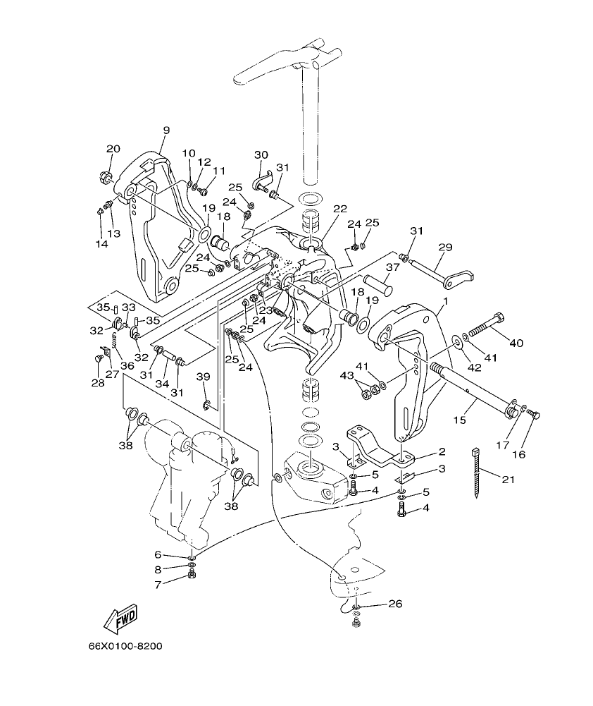 225GETO’03 – section 20 BRACKET 1 parts diagram