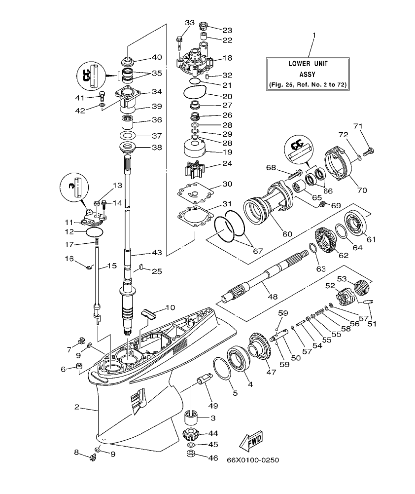 Fig. 25 – LOWER CASING. DRIVE 1