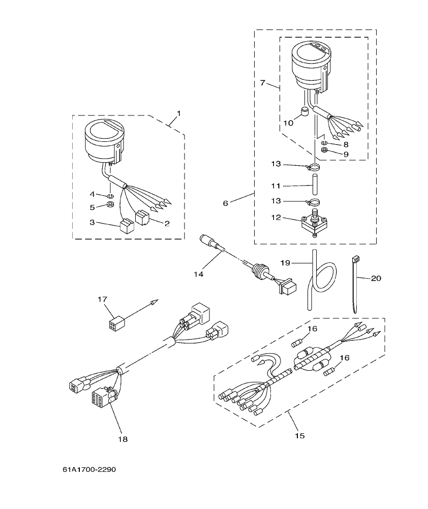 225GETO’03 – section 30 METER parts diagram