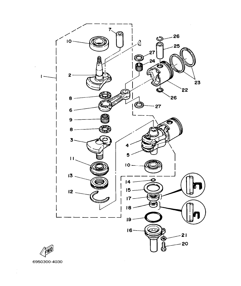 Fig. 3 – CRANKSHAFT. PISTON