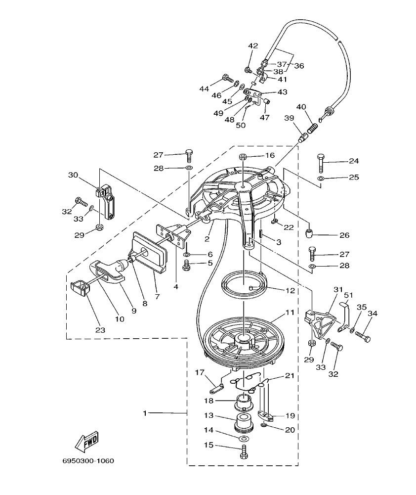 25DMH’01 – section 6 STARTER parts diagram