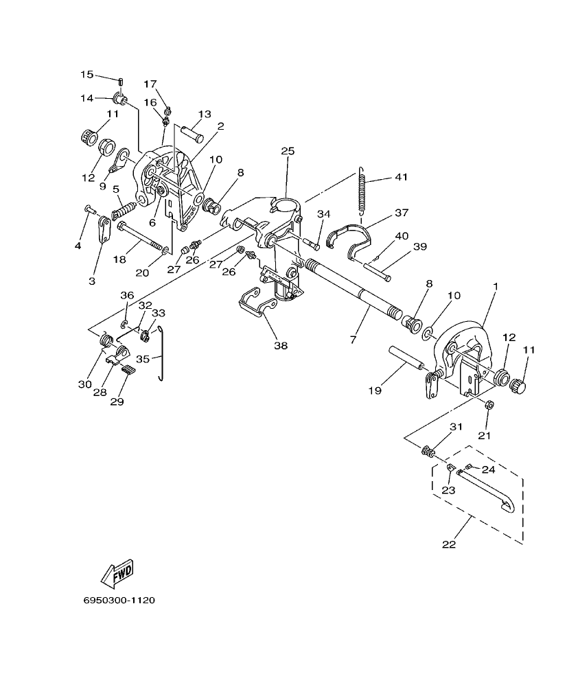 25DMH’01 – section 12 BRACKET 1 parts diagram