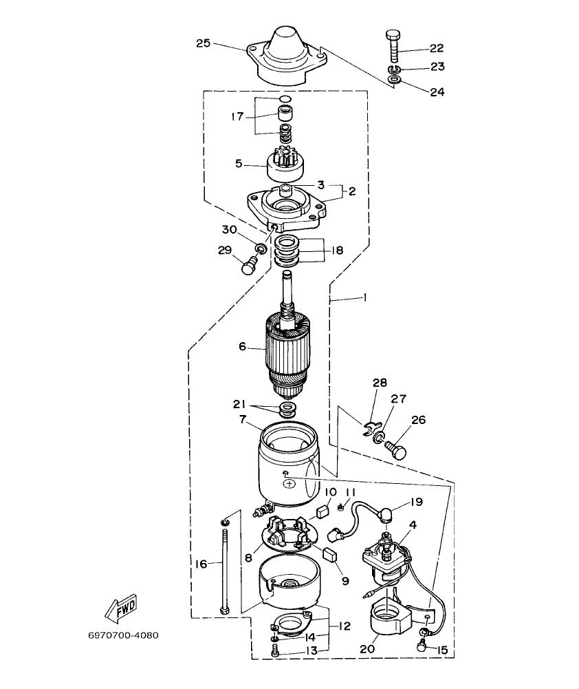 Fig. 8 – STARTING MOTOR