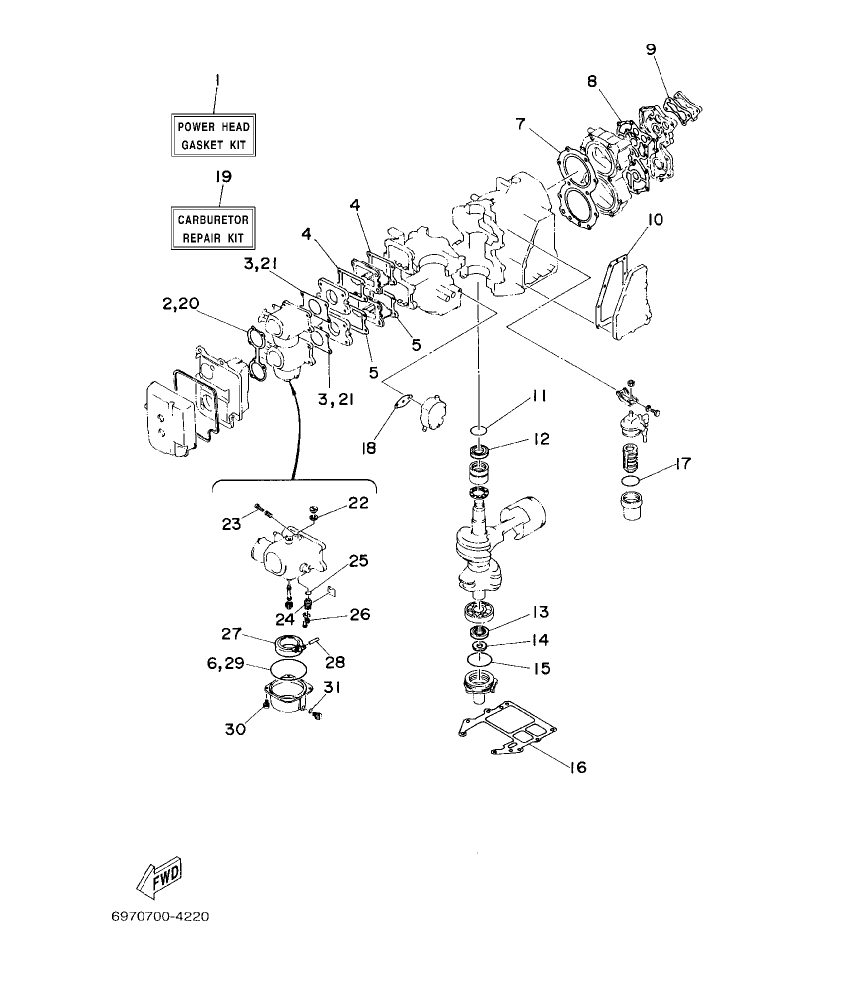 Fig. 21 – REPAIR KIT 1