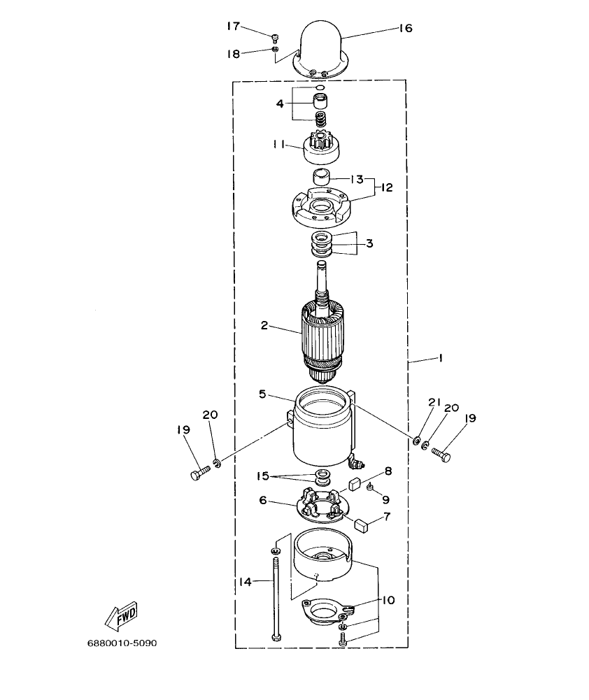 Fig. 9 – STARTING MOTOR