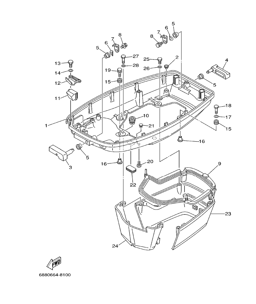 Fig. 10 – BOTTOM COWLING