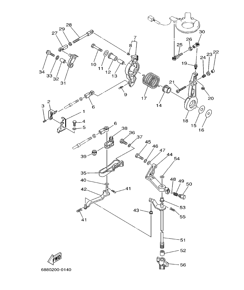 85AED’01 – section 11 CONTROL parts diagram