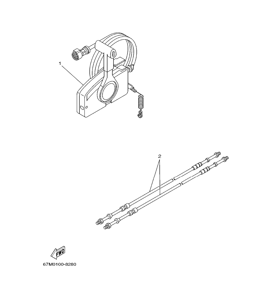 85AED’01 – section 20 REMOTE CONTROL BOX parts diagram
