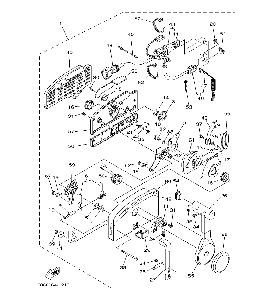 85AED’01 – section 21 REMOTE CONTROL ASSY parts diagram