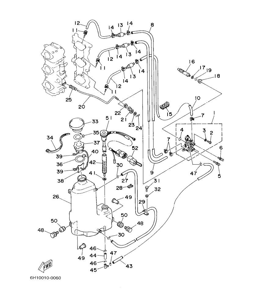 90A’04 – section 6 OIL PUMP parts diagram