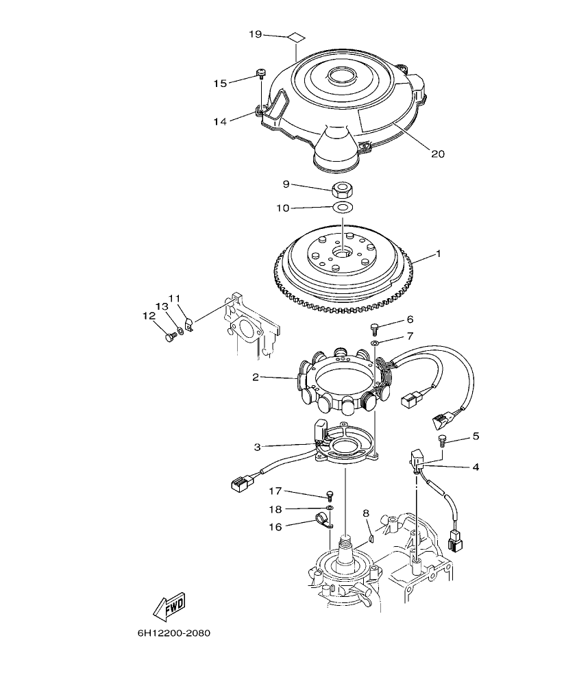 90A’04 – section 8 GENERATOR parts diagram
