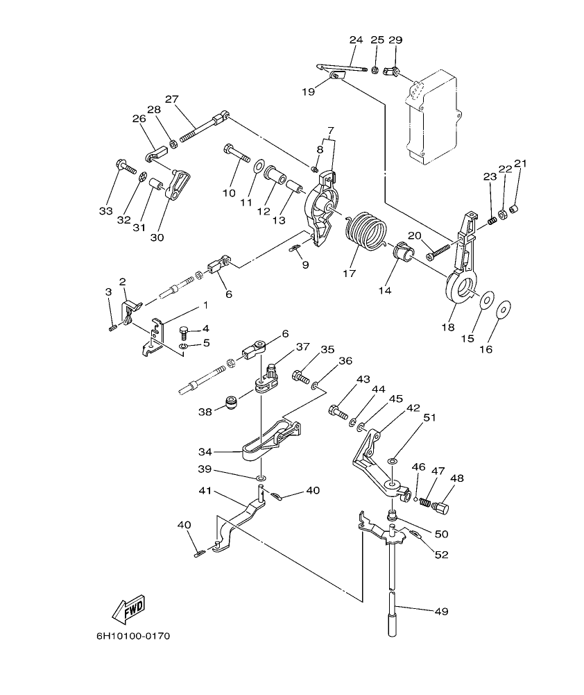 90A’04 – section 12 CONTROL parts diagram