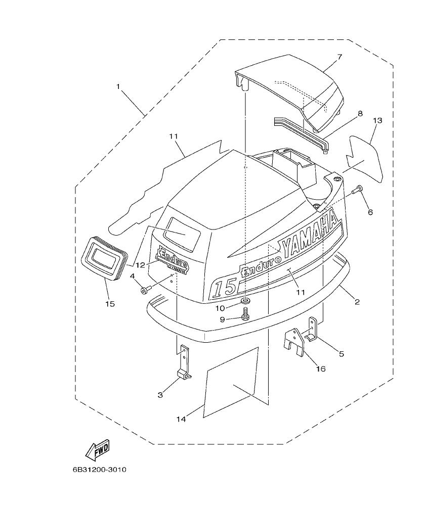 Fig. 1 – TOP COWLING