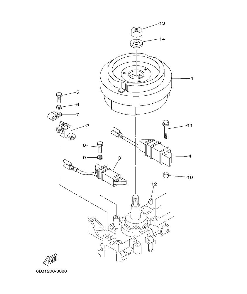 E15DMH ’03 – section 8 GENERATOR parts diagram