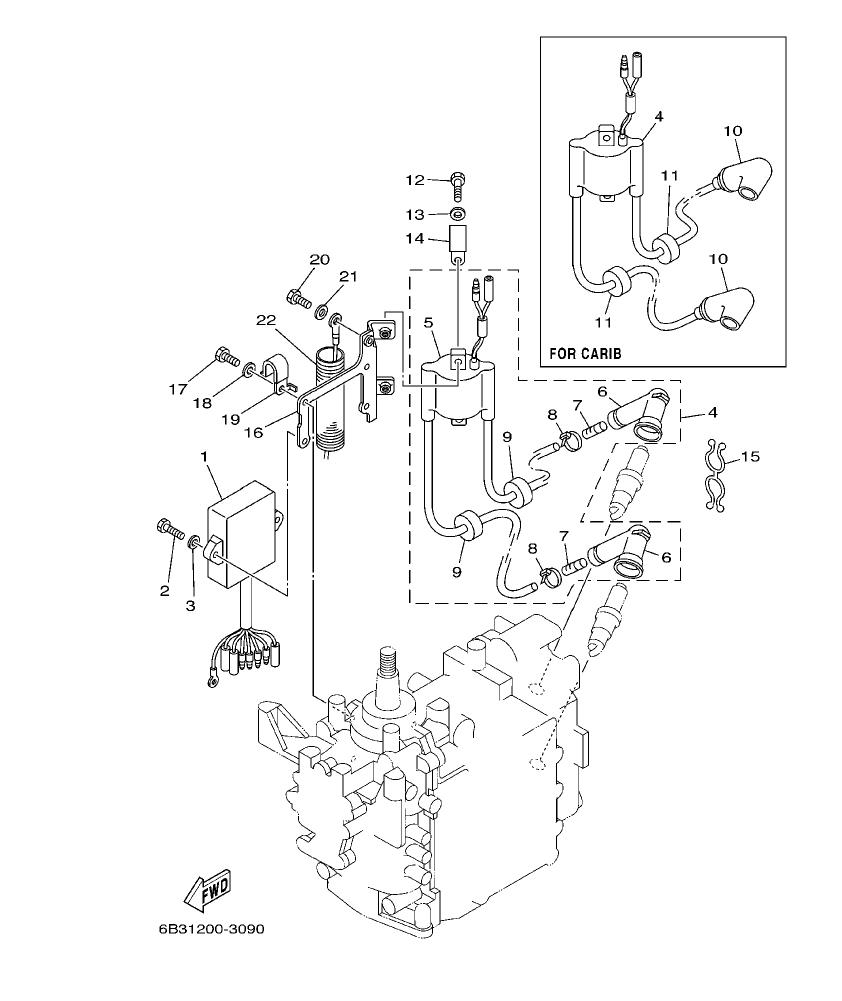 E15DMH ’03 – section 9 ELECTRICAL parts diagram