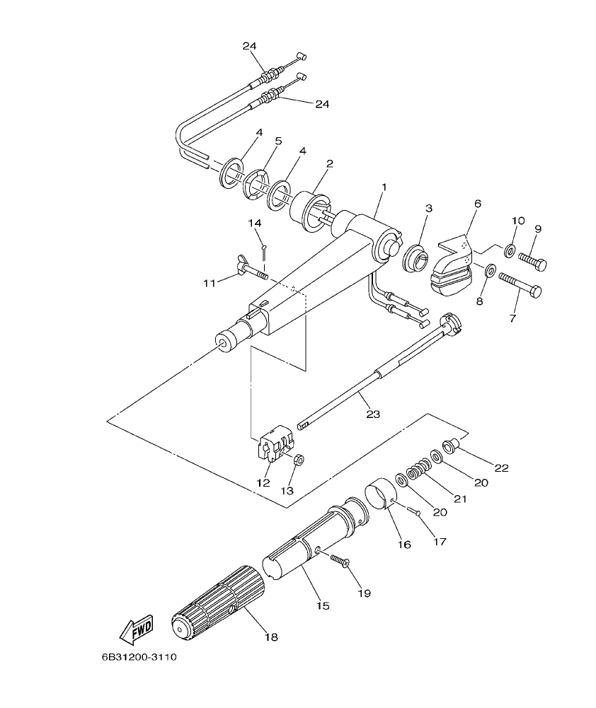 E15DMH ’03 – section 11 STEERING parts diagram