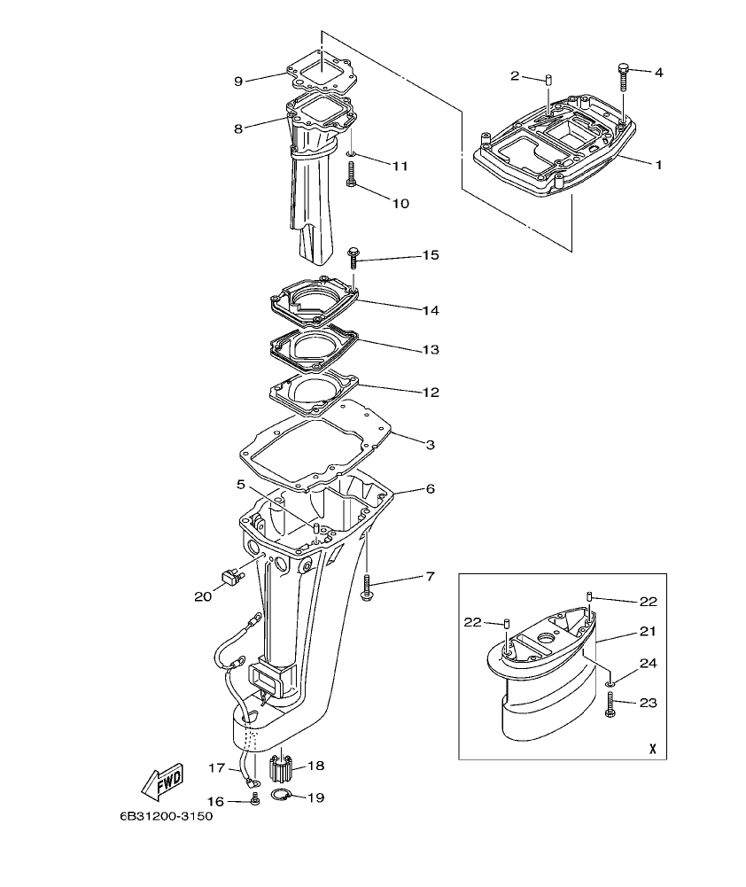 Fig. 15 – UPPER CASING