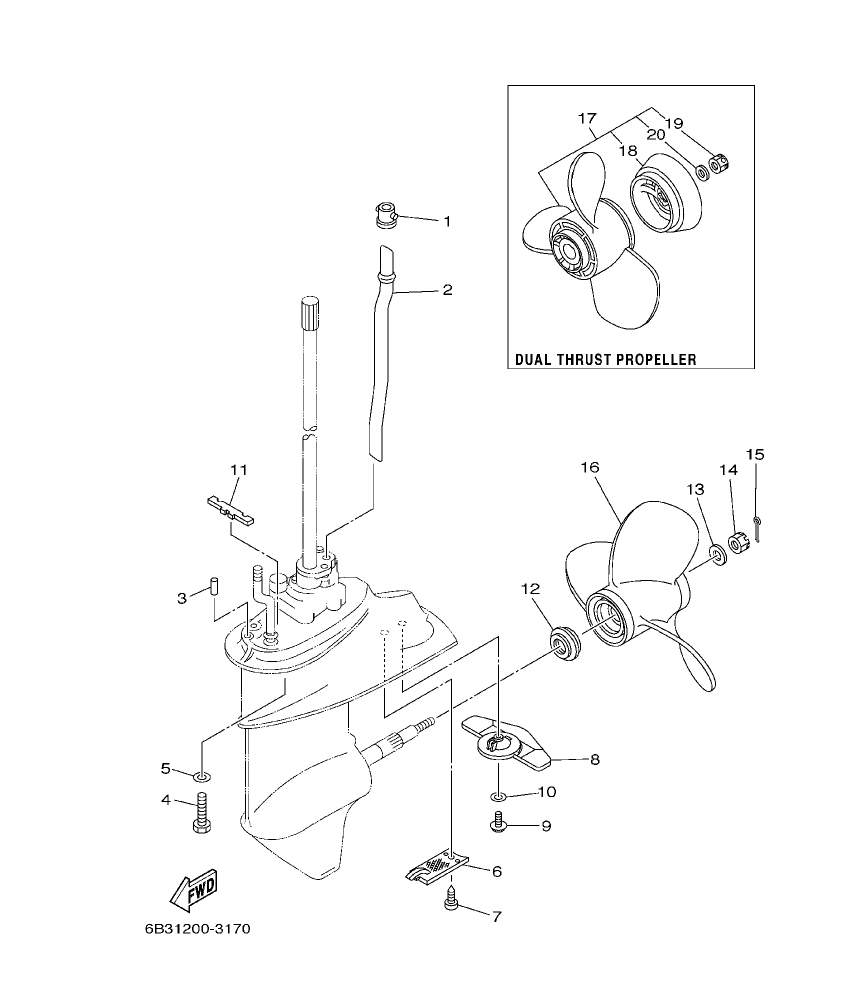 Fig. 17 – LOWER CASING. DRIVE 2