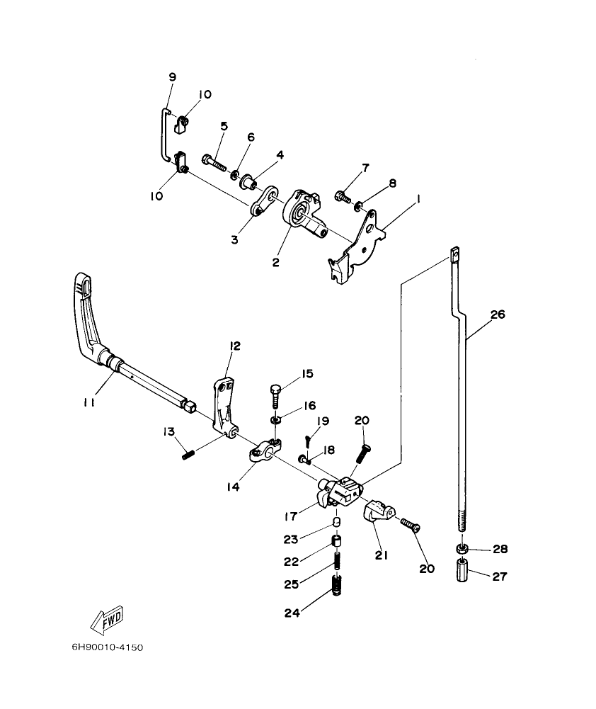 E40G’04 – section 15 CONTROL 1 parts diagram