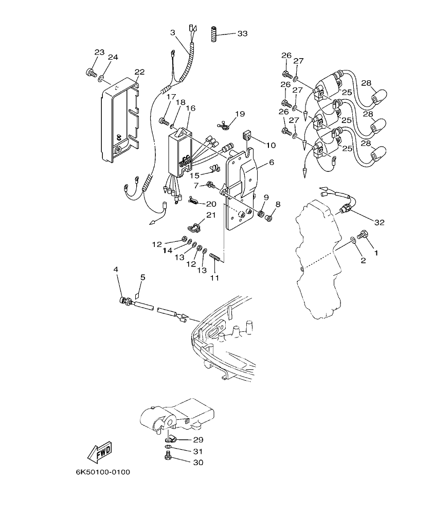 E60H’04 – section 9 ELECTRICAL 1 parts diagram