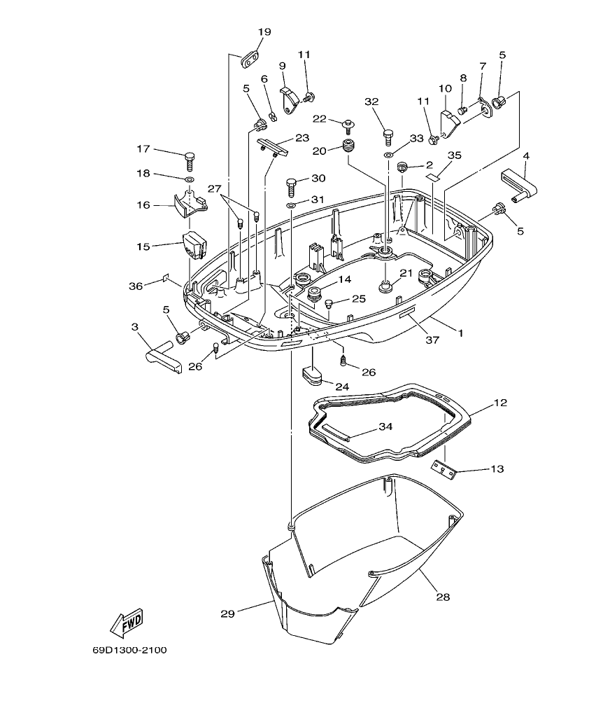 Fig. 15 – BOTTOM COWLING