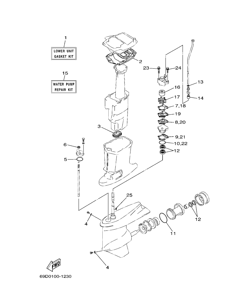 E60H’04 – section 32 REPAIR KIT 2 parts diagram