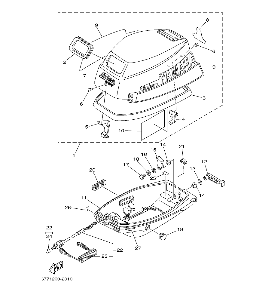 Fig. 1 – TOP COWLING