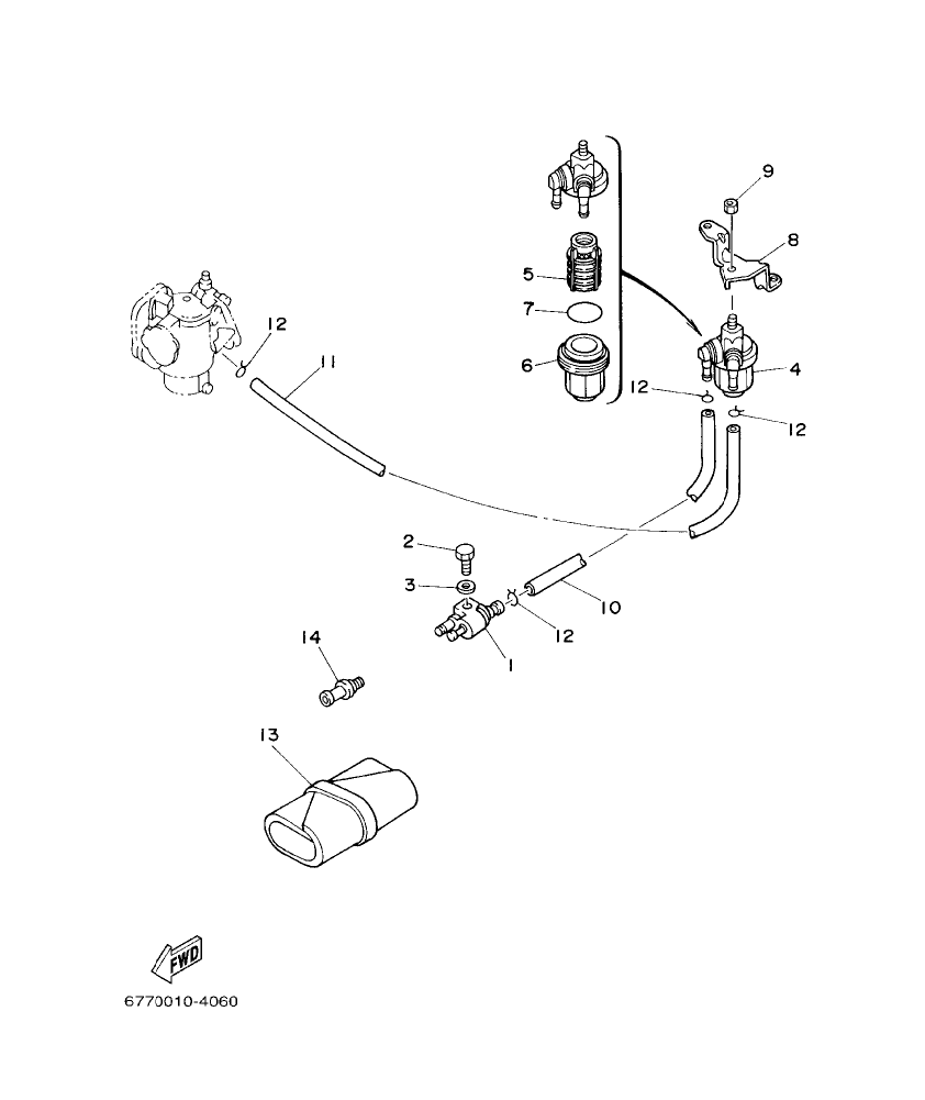 E8DMH’03 – section 6 FUEL parts diagram