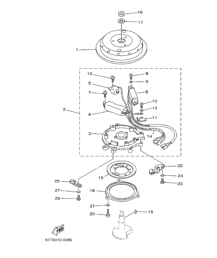 E8DMH’03 – section 8 GENERATOR parts diagram