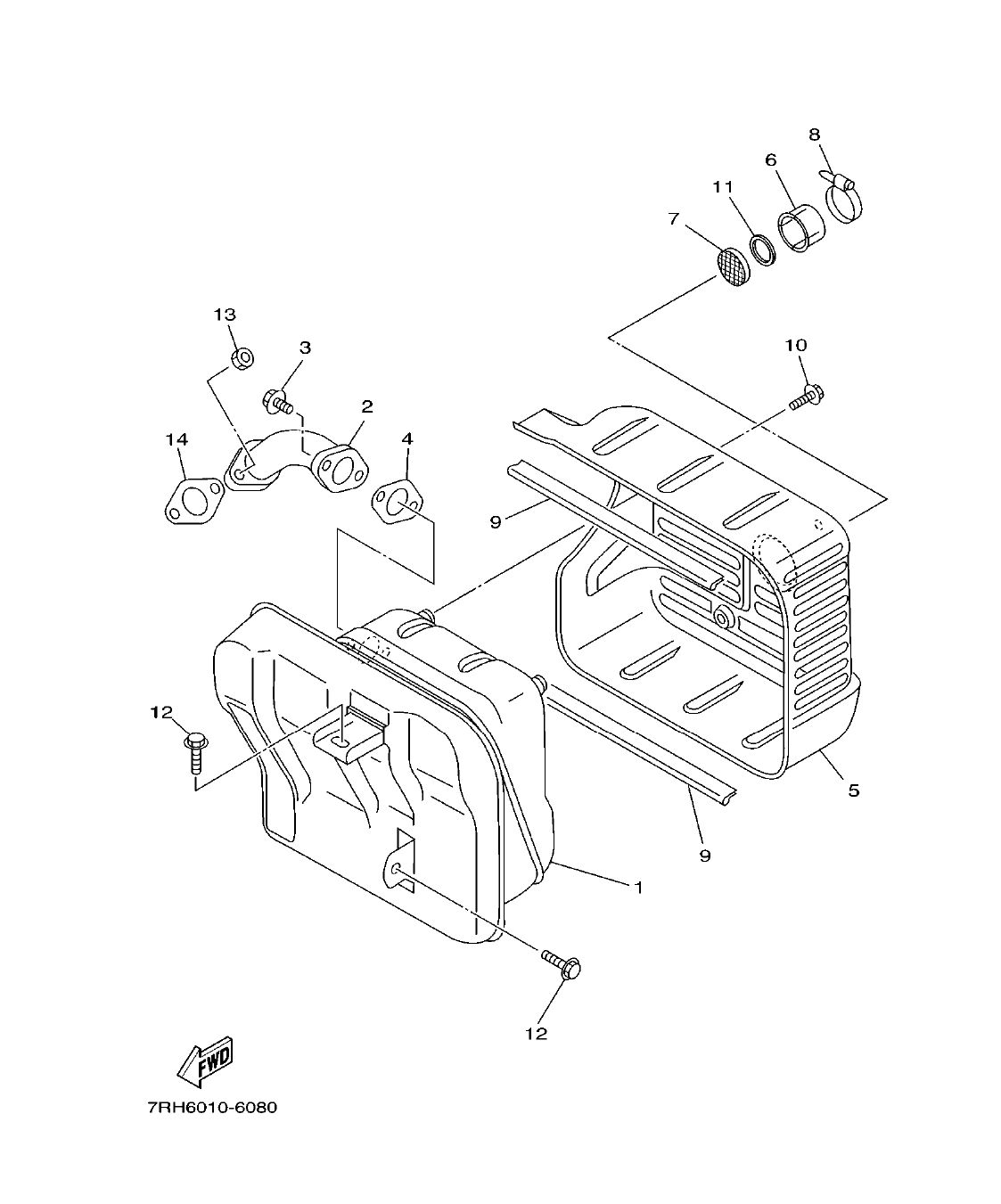 Fig. 8 – EXHAUST diagram