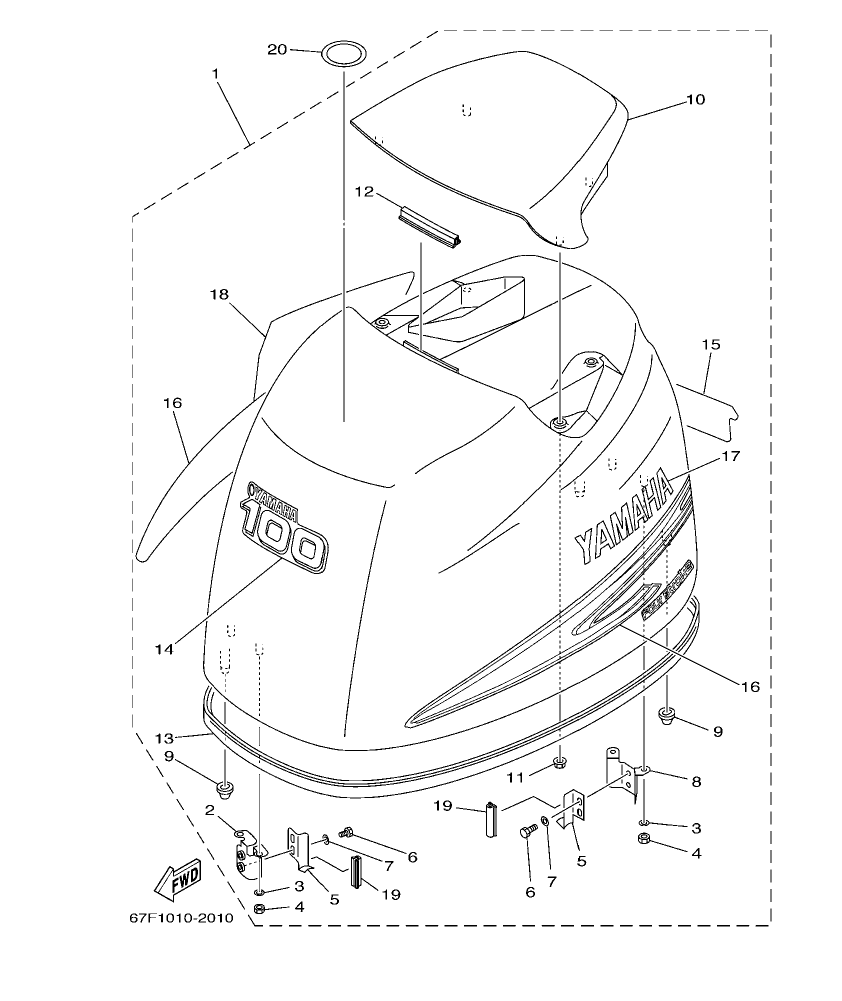 Fig. 1 – TOP COWLING