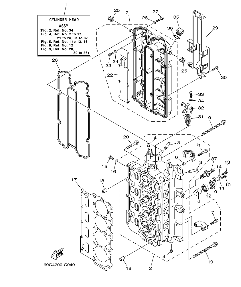 Fig. 4 – CYLINDER & CRANKCASE 2
