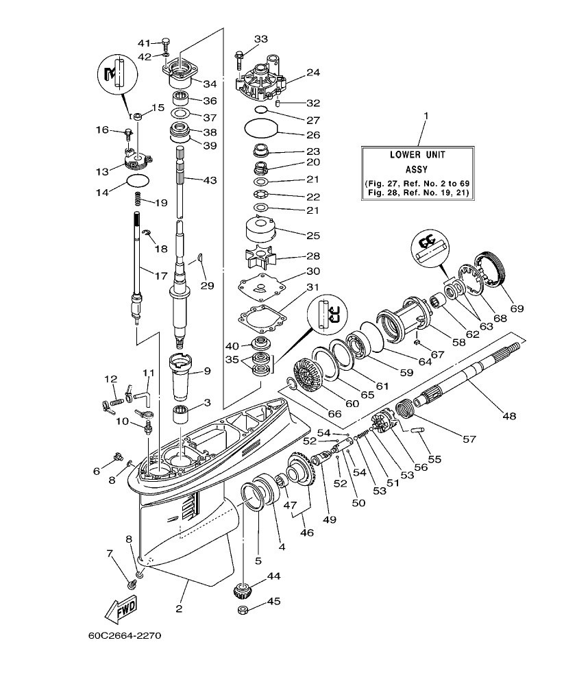 Fig. 27 – LOWER CASING & DRIVE 1
