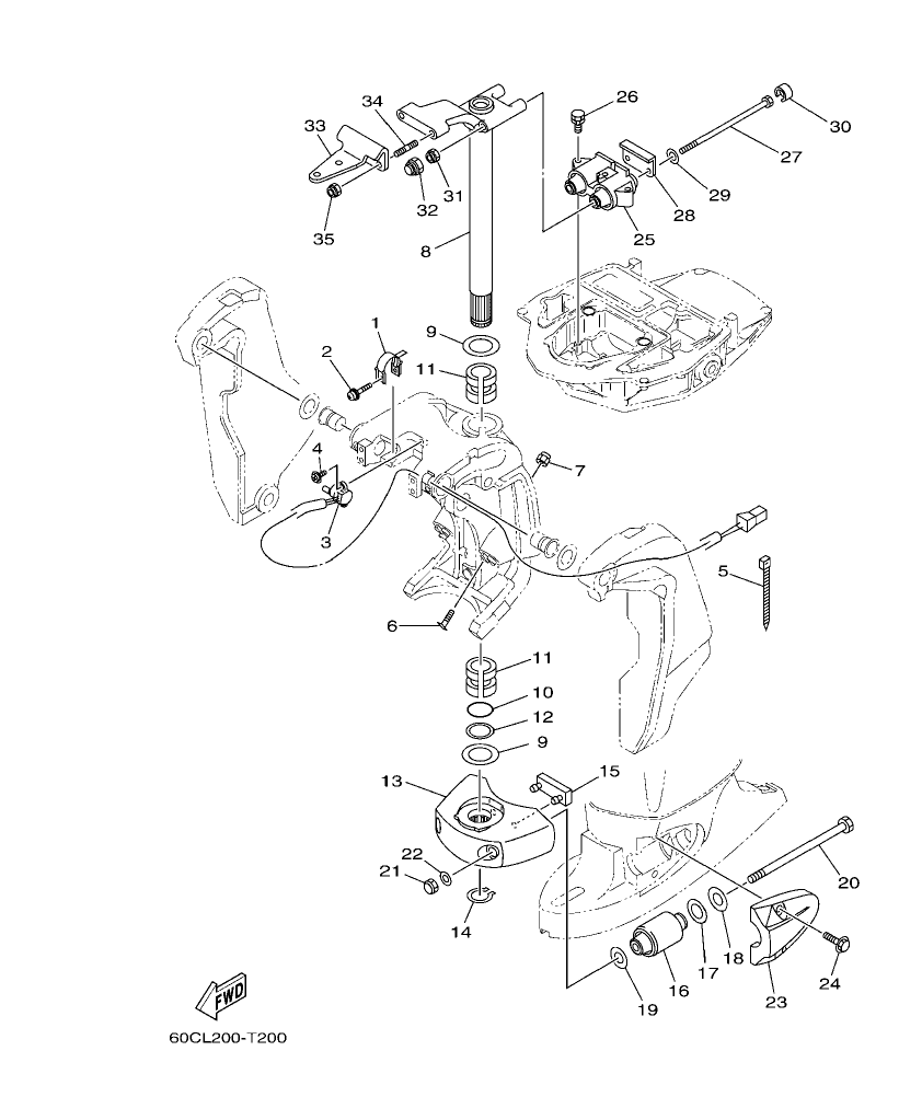 F100BET – section 20 BRACKET 2 parts diagram