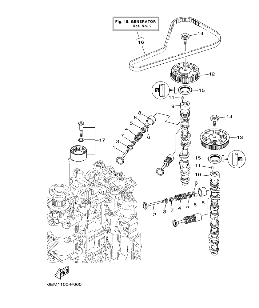 F130AET – section 6 VALVE parts diagram