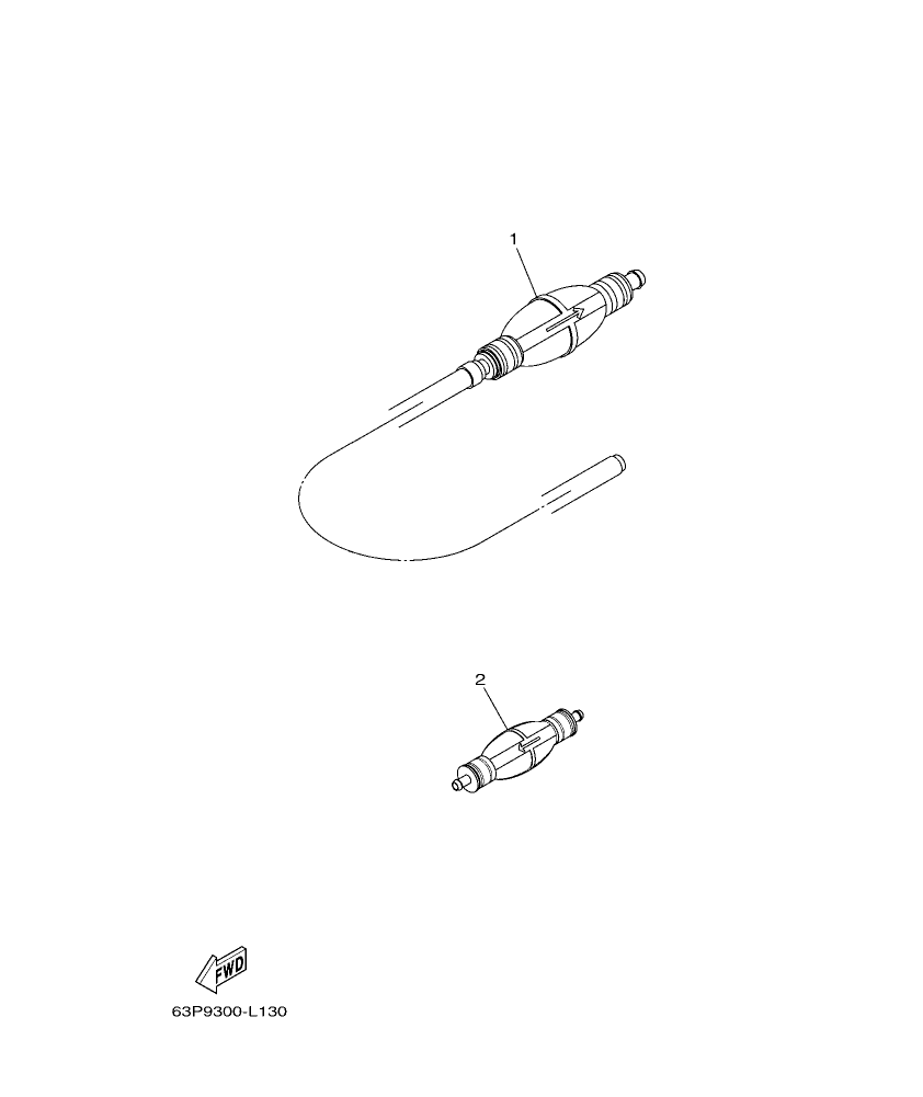 F130AET – section 14 FUEL 2 parts diagram