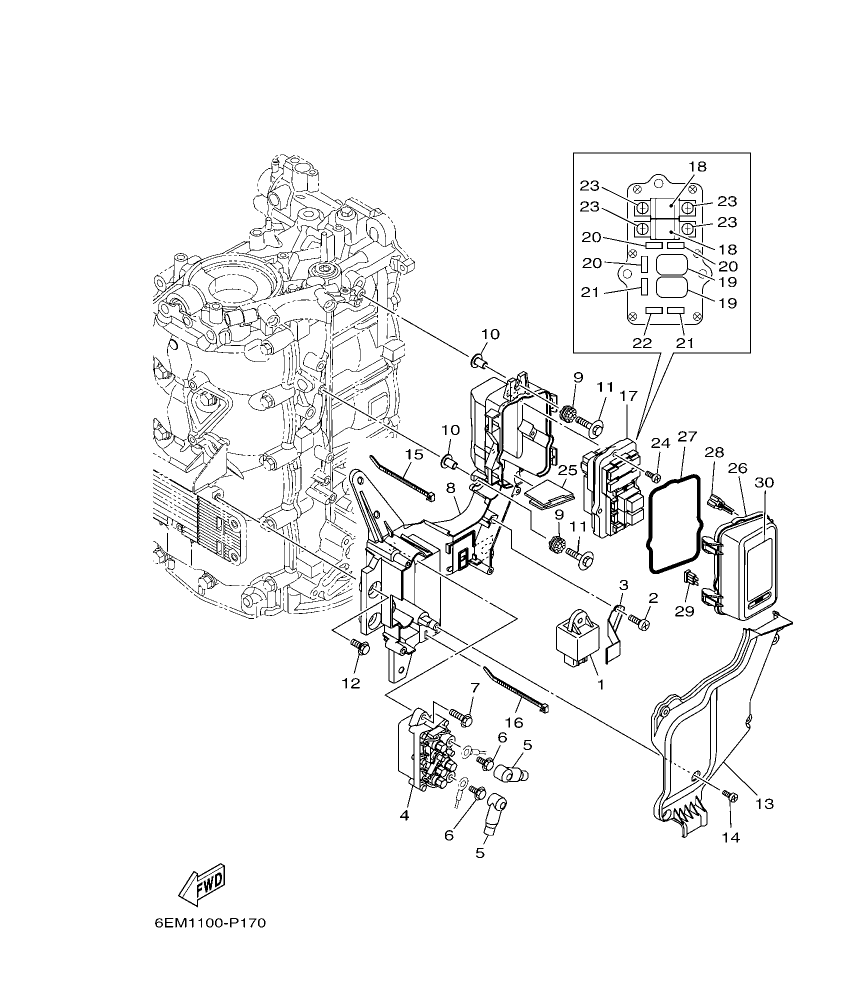 F130AET – section 17 ELECTRICAL 2 parts diagram