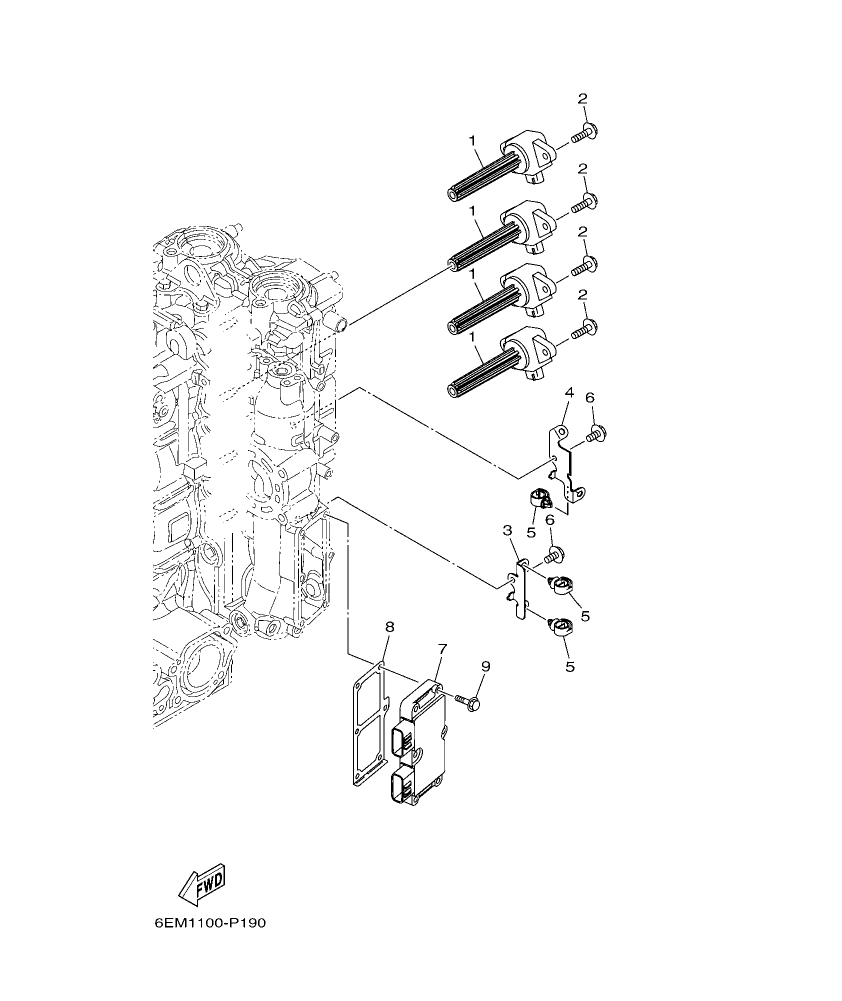 F130AET – section 19 ELECTRICAL 4 parts diagram