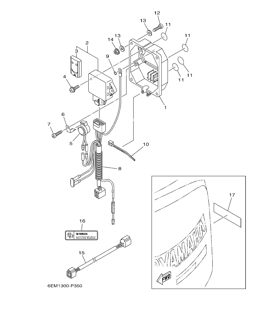 F130AET – section 35 OPTIONAL PARTS 1 parts diagram