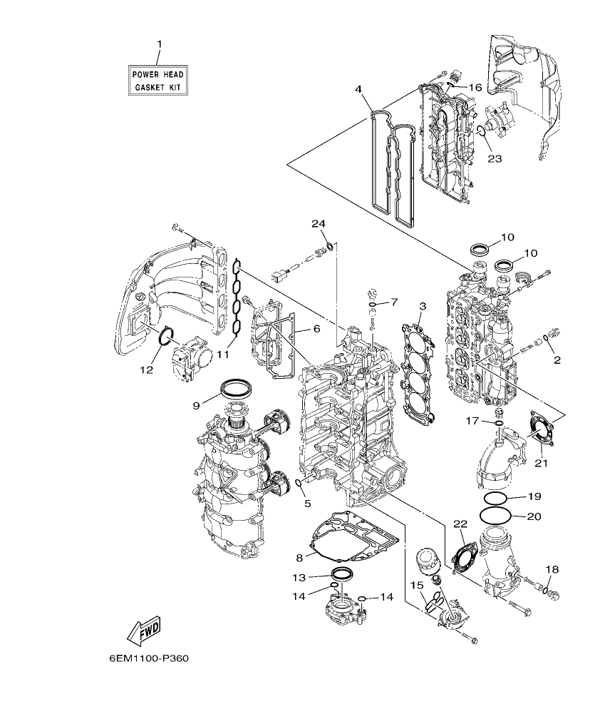 F130AET – section 37 REPAIR KIT 1 parts diagram