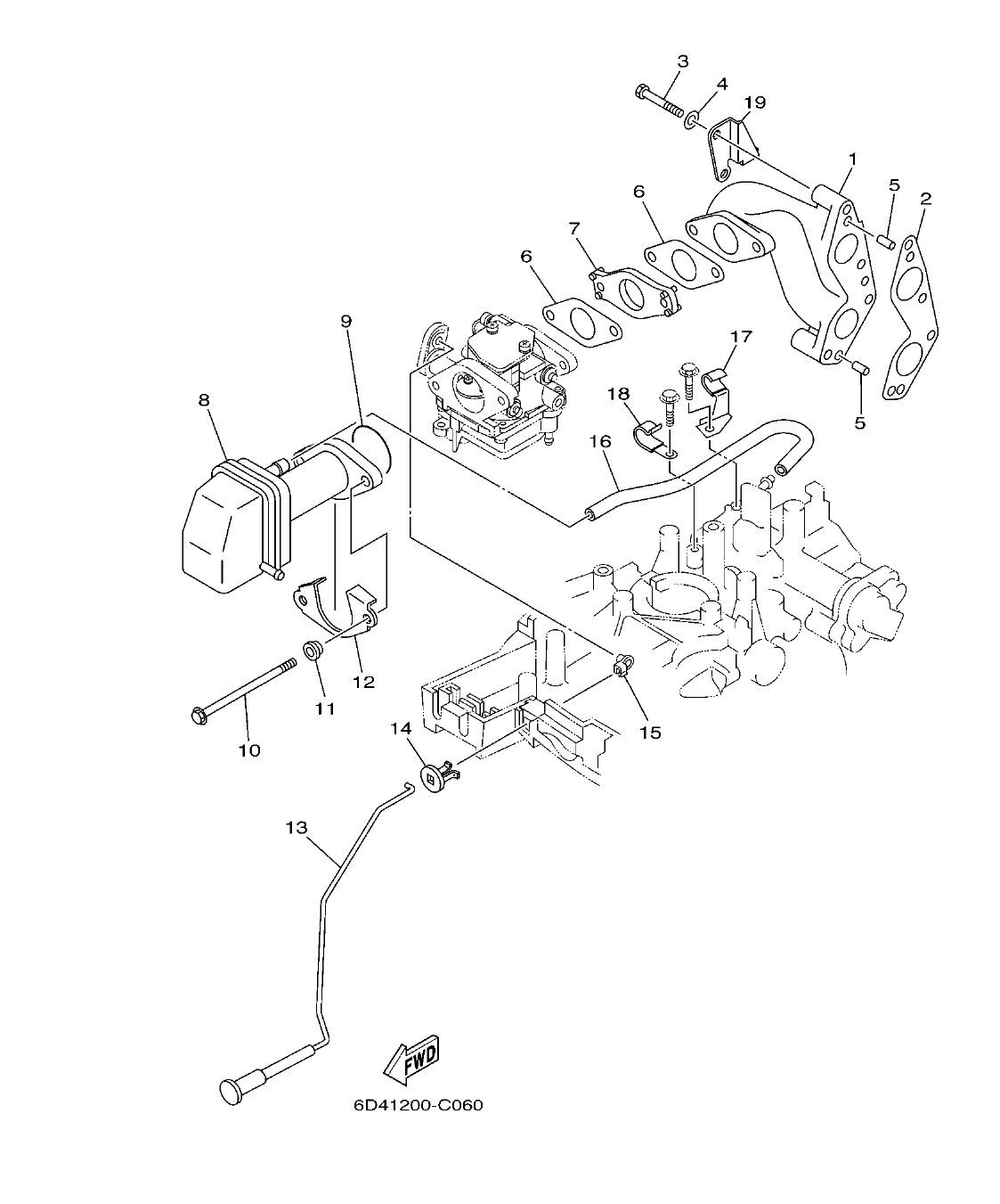 F15B'04 – section 6 INTAKE ADMISION parts diagram