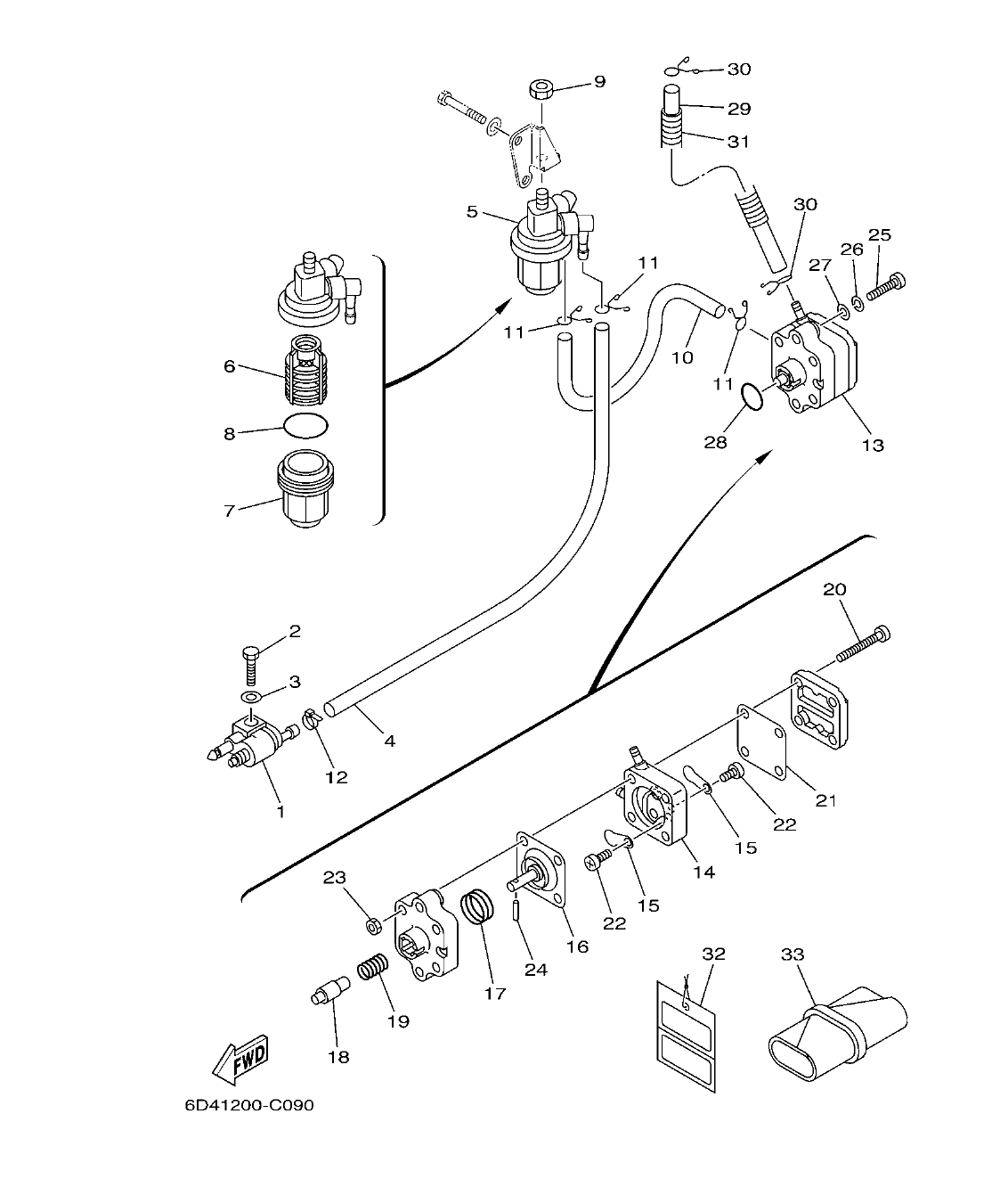F15B'04 – section 9 FUEL COMBUSTIBLE parts diagram