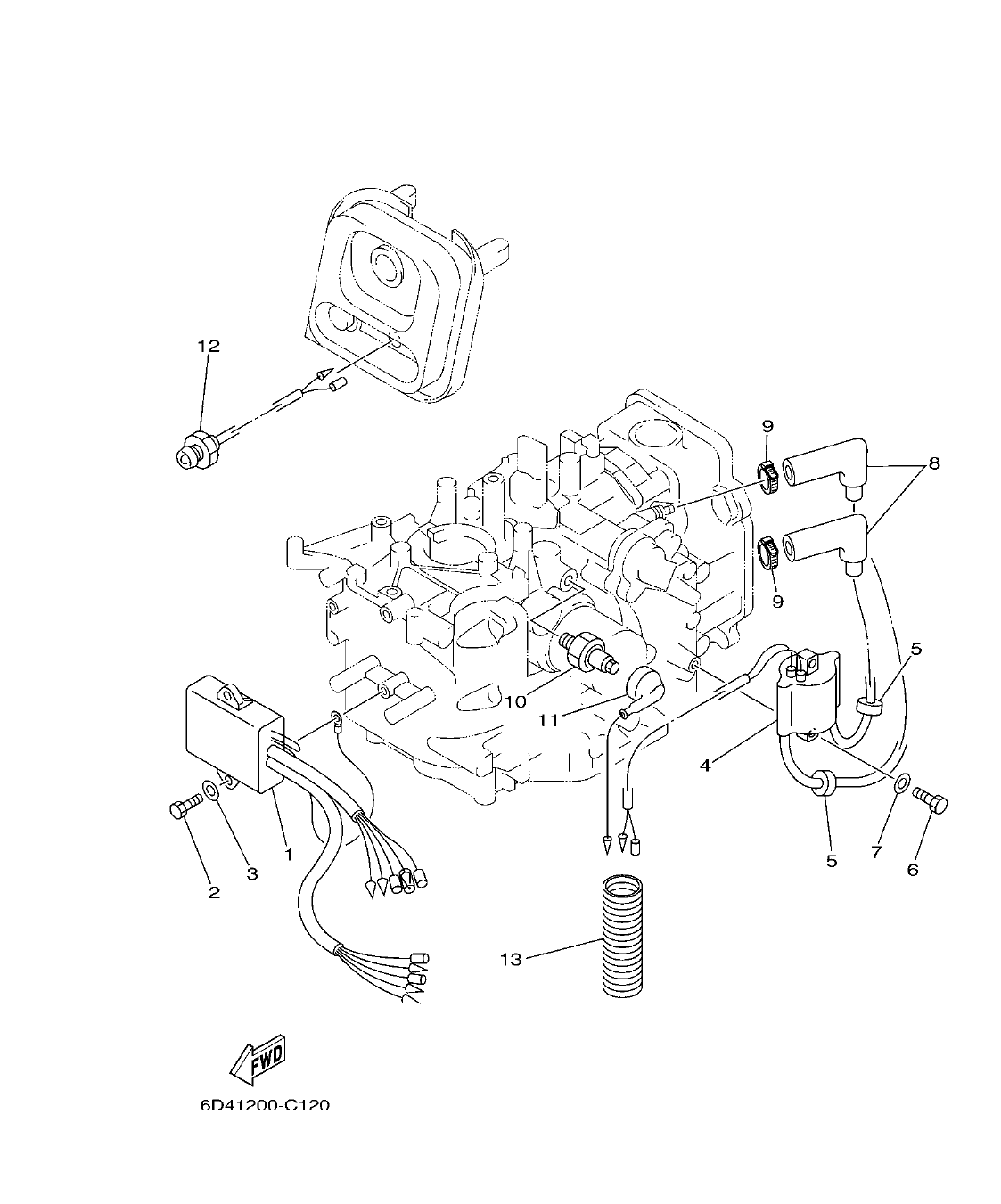 F15B'04 – section 12 ELECTRICAL 1 EQUIPO ELECTRICO 1 parts diagram