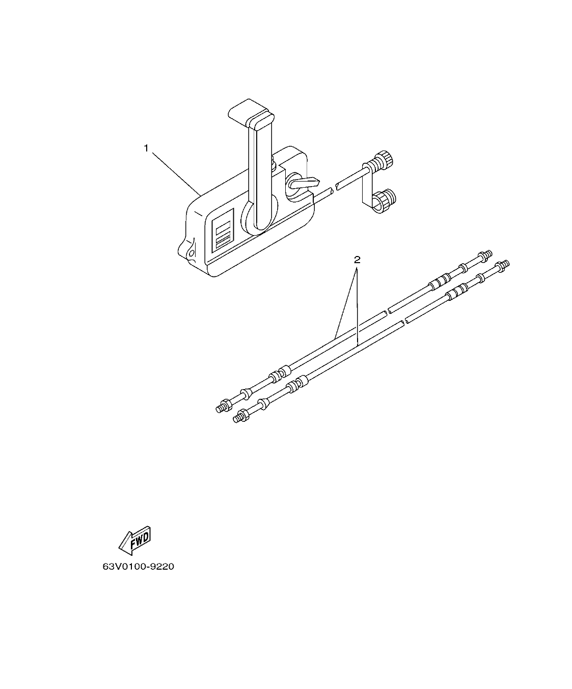 F15B'04 – section 26 REMOTE CONTROL BOX CONTROL REMOTO COMPLETO parts diagram