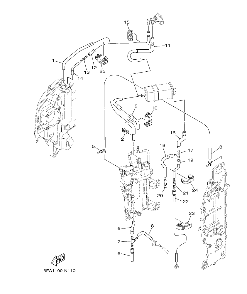F175AET – section 11 INTAKE 3 parts diagram