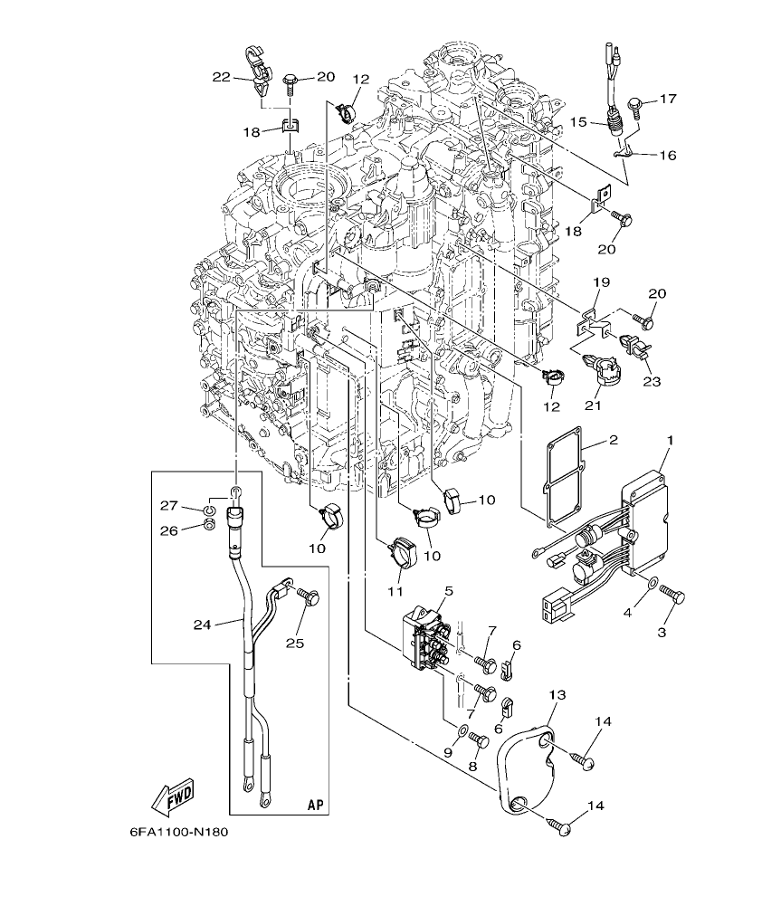 F175AET – section 18 ELECTRICAL 2 parts diagram