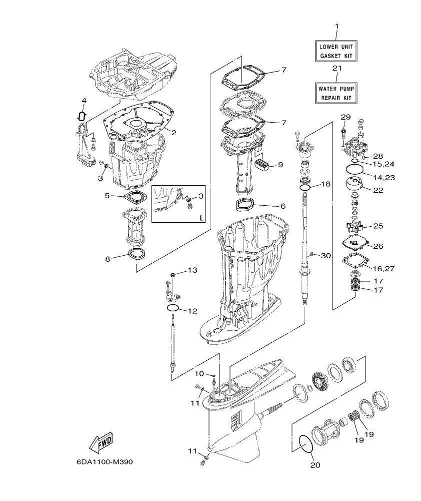 F175AET – section 40 REPAIR KIT 2 parts diagram