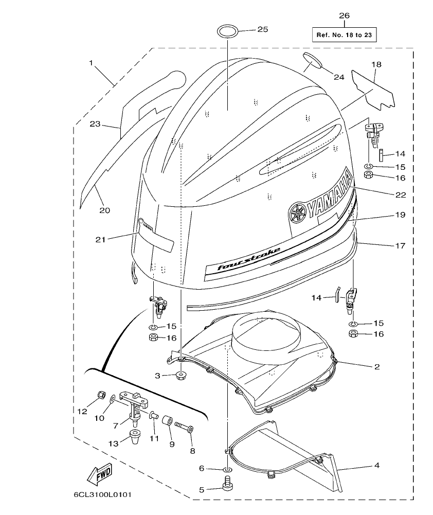 Fig. 2 – TOP COWLING