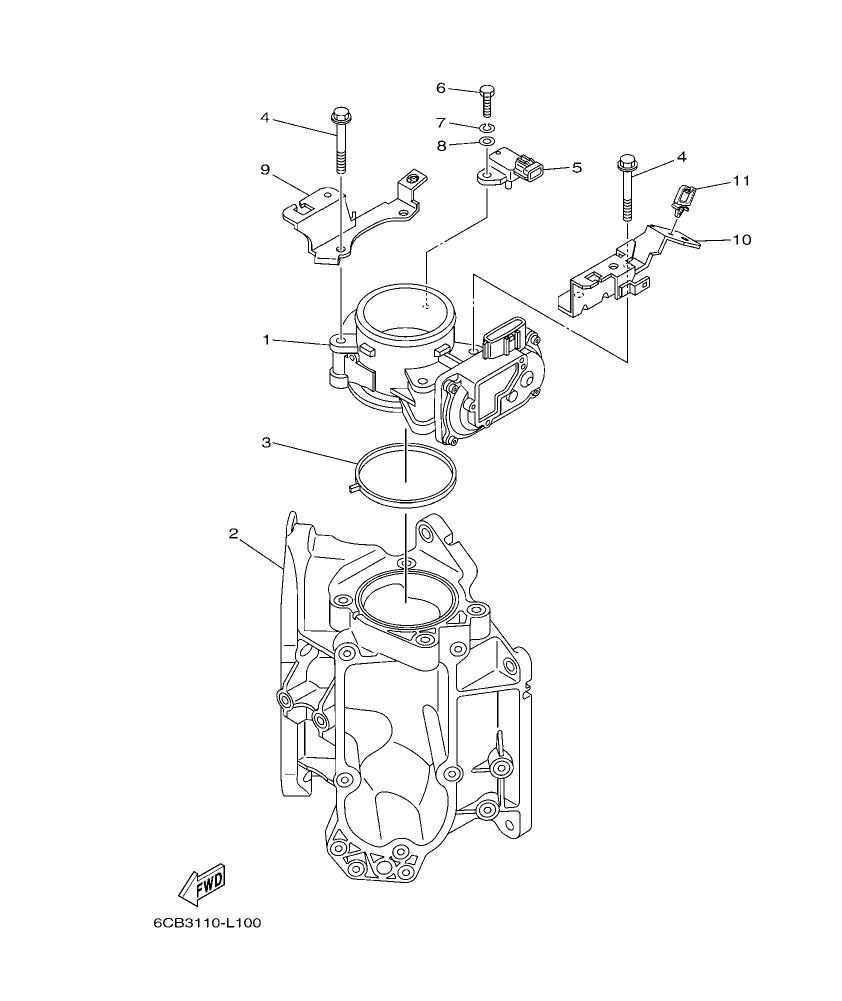 Fig. 11 – THROTTLE BODY ASSY 1