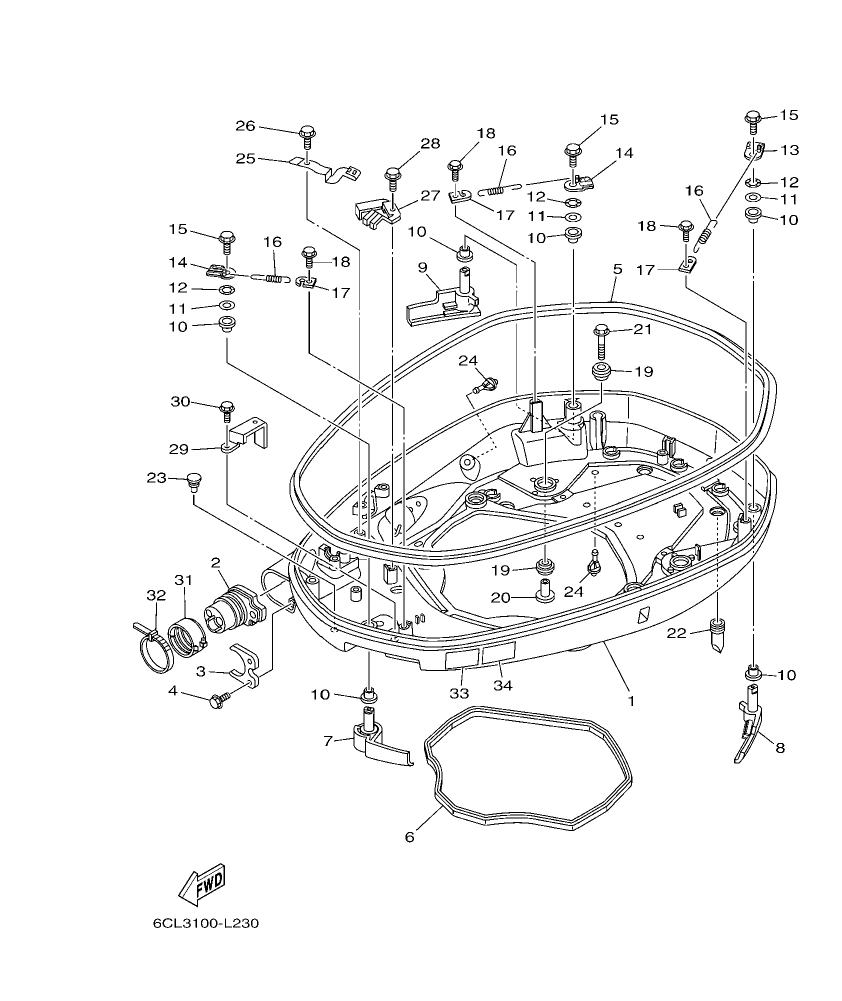 Fig. 24 – BOTTOM COWLING 1